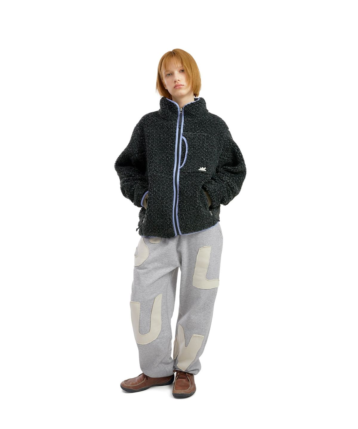 썬러브(SUNLOVE) Kumo Sherpa Fleece Jacket Heather Charcoal