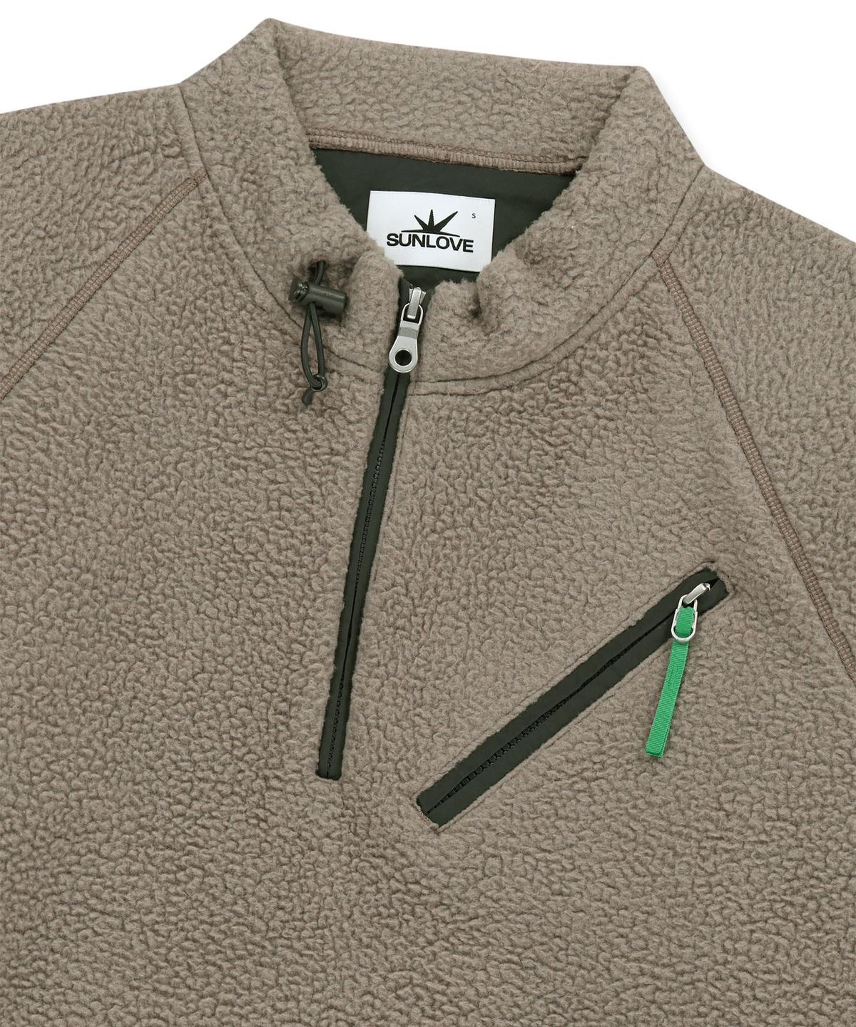 썬러브투어(SUNLOVETOUR) Zip Player Fleece Pullover Taupe