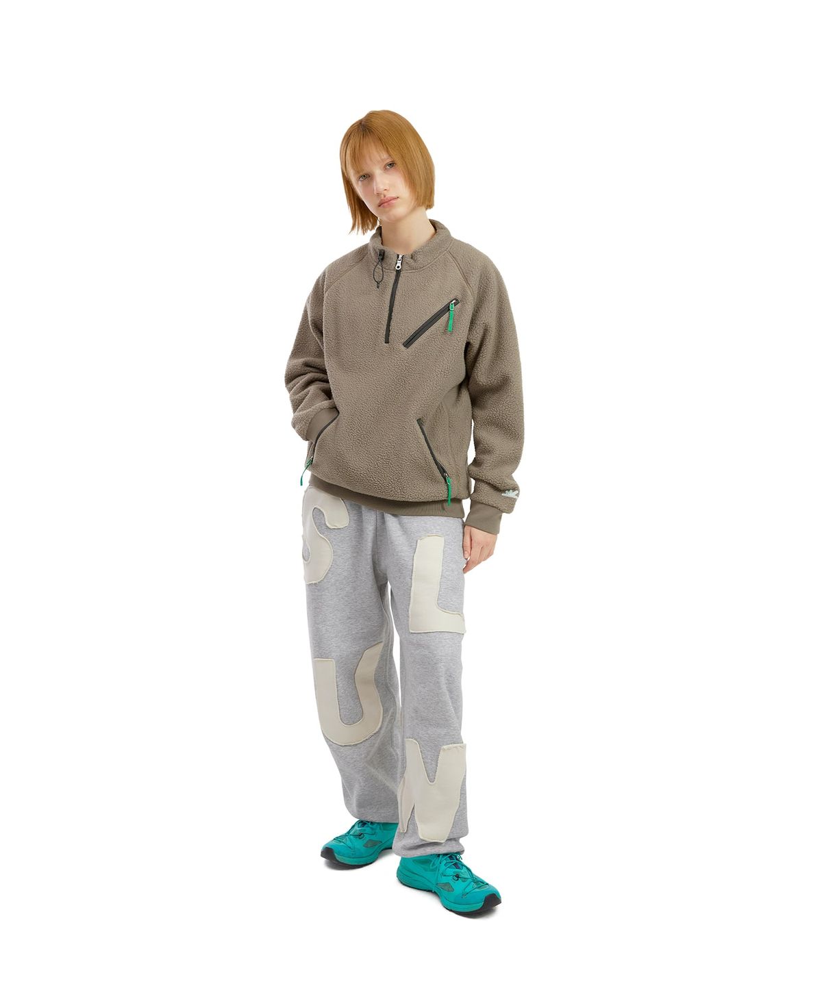 썬러브투어(SUNLOVETOUR) Zip Player Fleece Pullover Taupe