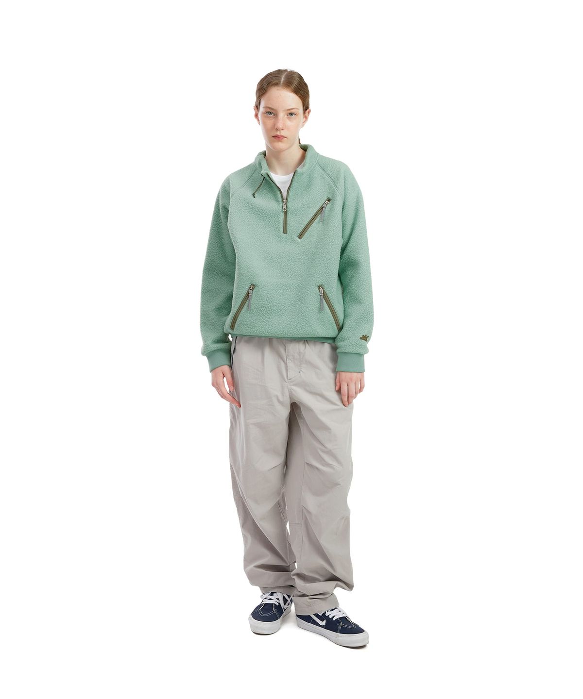 썬러브투어(SUNLOVETOUR) Zip Player Fleece Pullover Light Teal