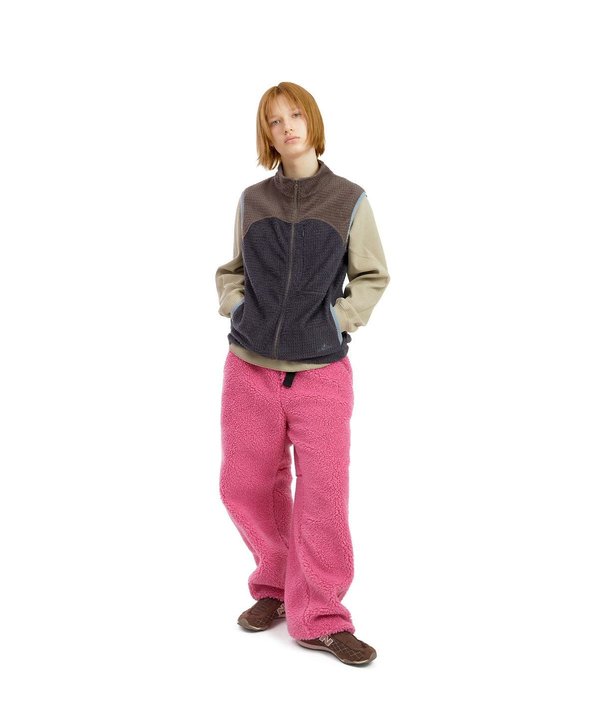 썬러브투어(SUNLOVETOUR) Kumo Sherpa Fleece Pants Heather Pink