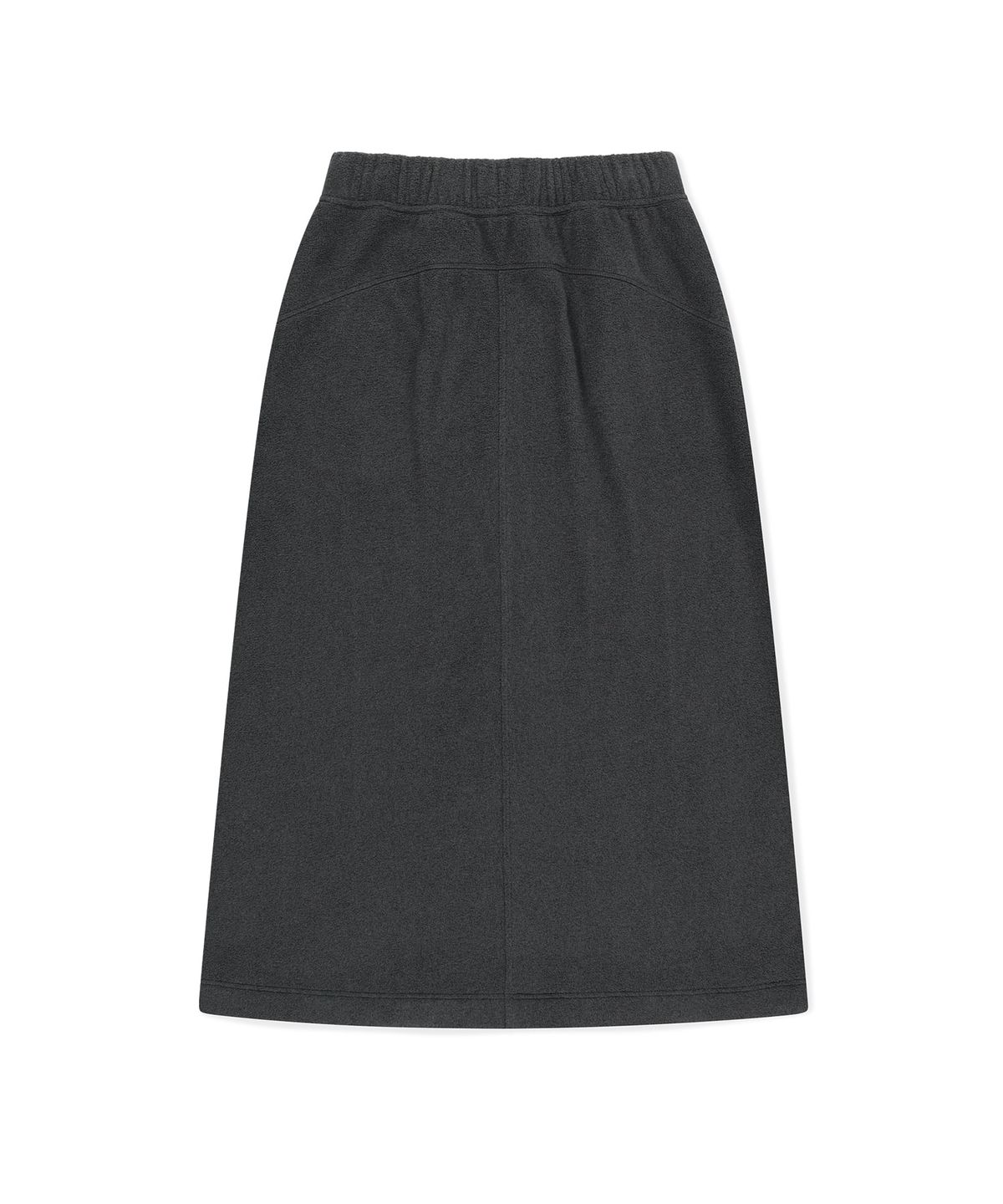 썬러브(SUNLOVE) Fleece Long Skirt Charcoal