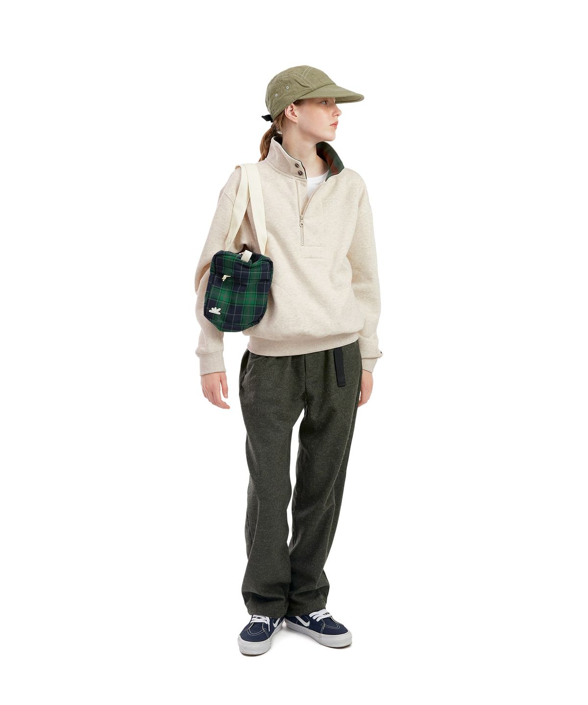 썬러브투어(SUNLOVETOUR) Flannel Micro Duffle Bag Green