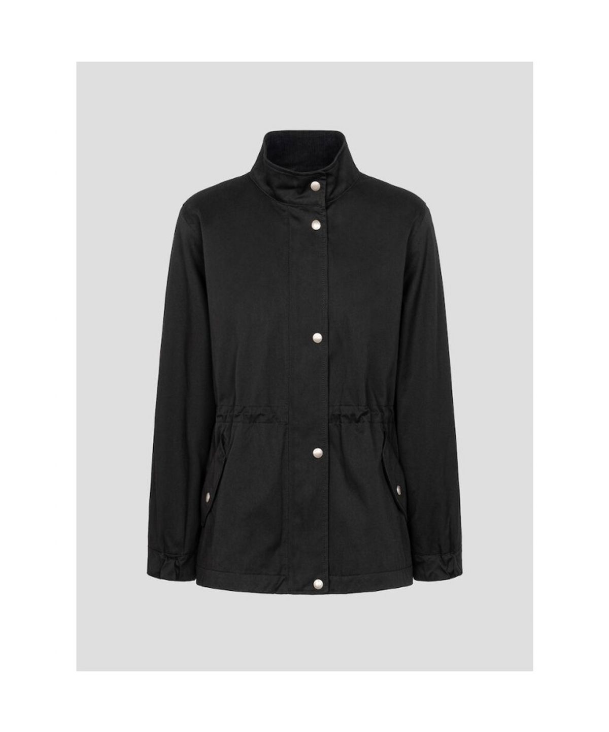 빈폴 레이디스(BEANPOLE LADIES) 반넥 사파리형 헌팅 점퍼  블랙 (BF5939C025)