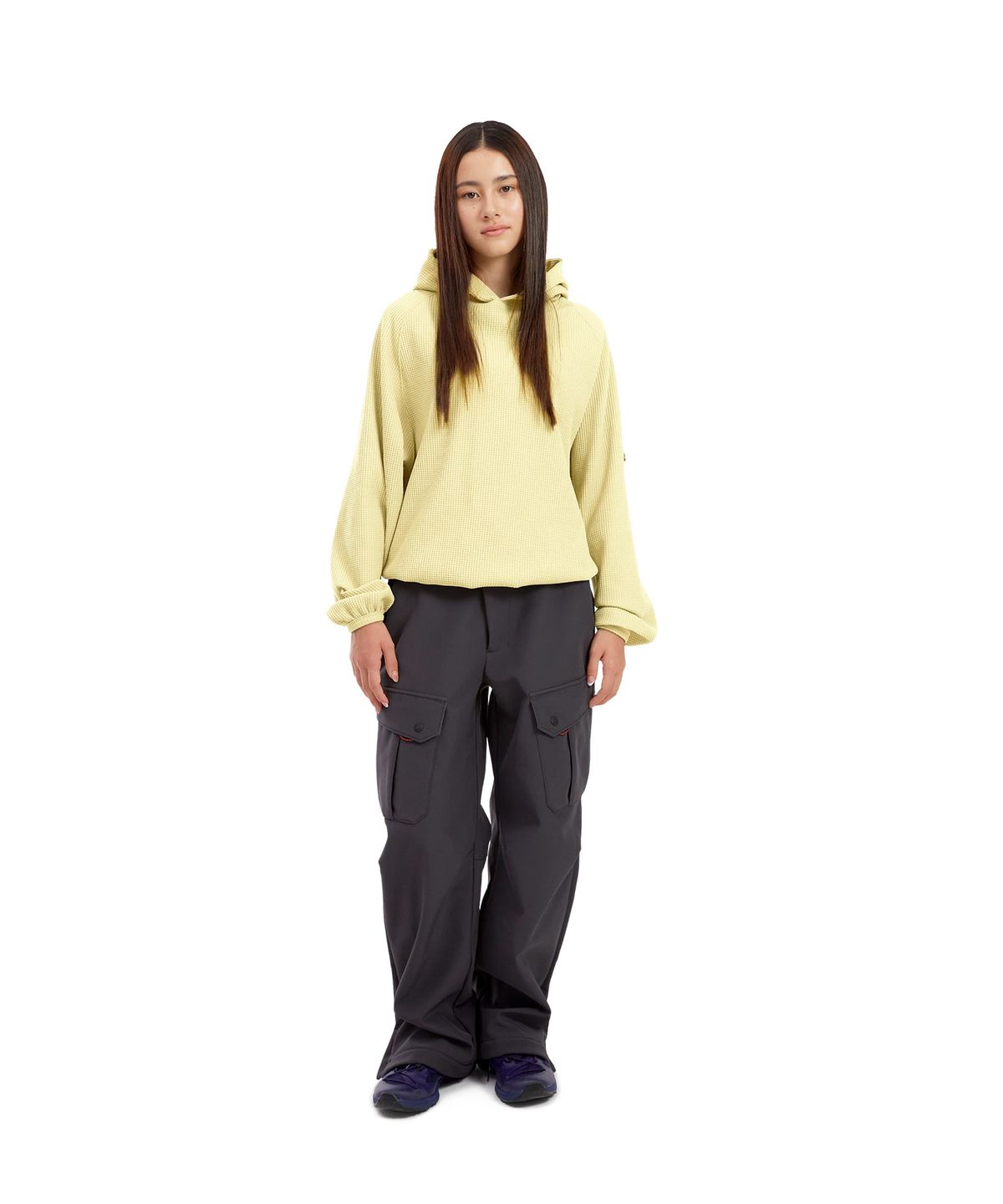 썬러브투어(SUNLOVETOUR) Aero Waffle Hoodie Yellow