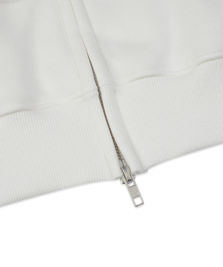 MUSINSA | 41PRAY Graphic Zip Up Hoodie / Ivory