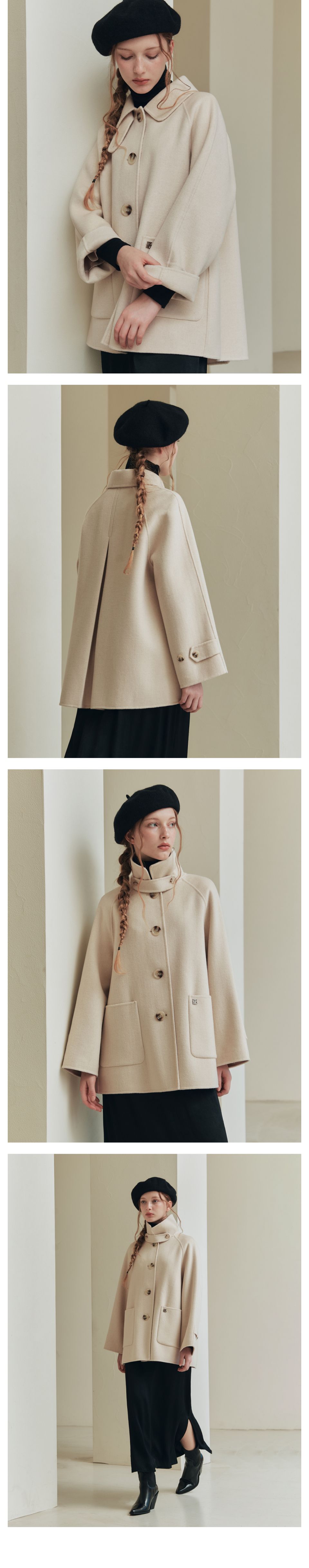 MUSINSA | ZERO STREET [6 Colors] Handmade A-Line Wool Half Coat