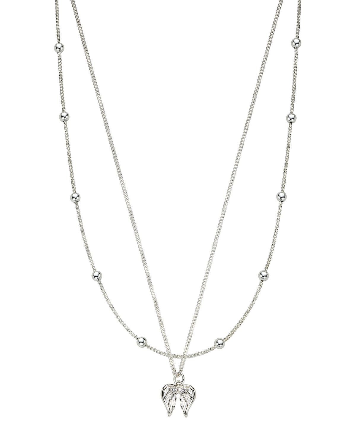 스칼렛또(SCALETTO) UR004 Wing Pendant Layered Necklace