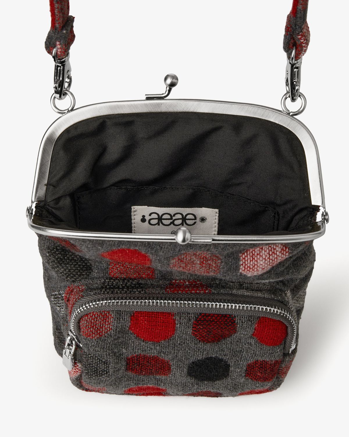 에이이에이이(AEAE) MINI POCKET 2WAY BAG [DOT CHARCOAL]