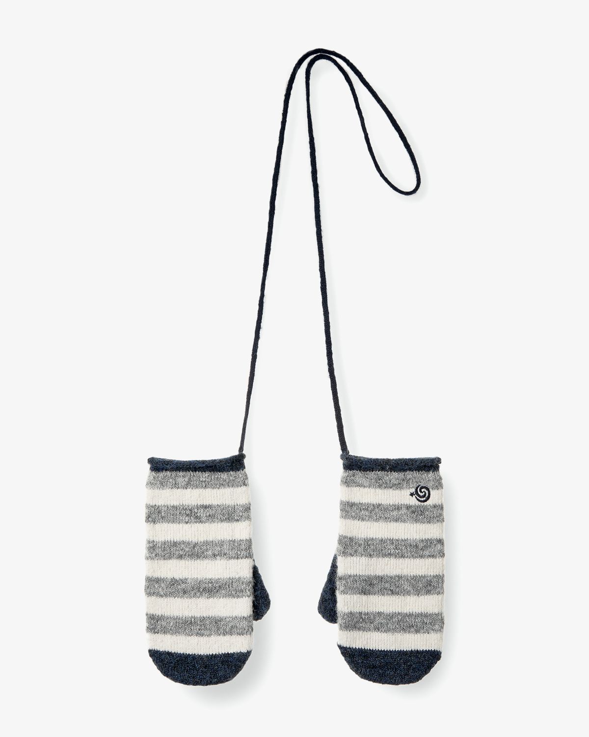 에이이에이이(AEAE) STRIPE MITTEN GLOVES [GREY]