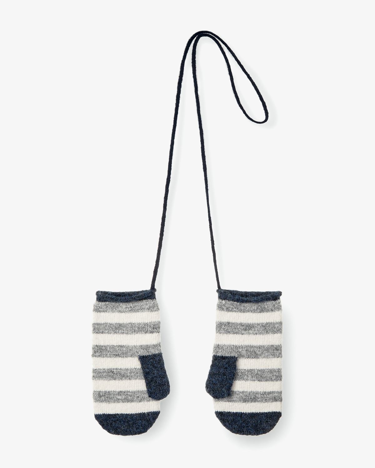 에이이에이이(AEAE) STRIPE MITTEN GLOVES [GREY]