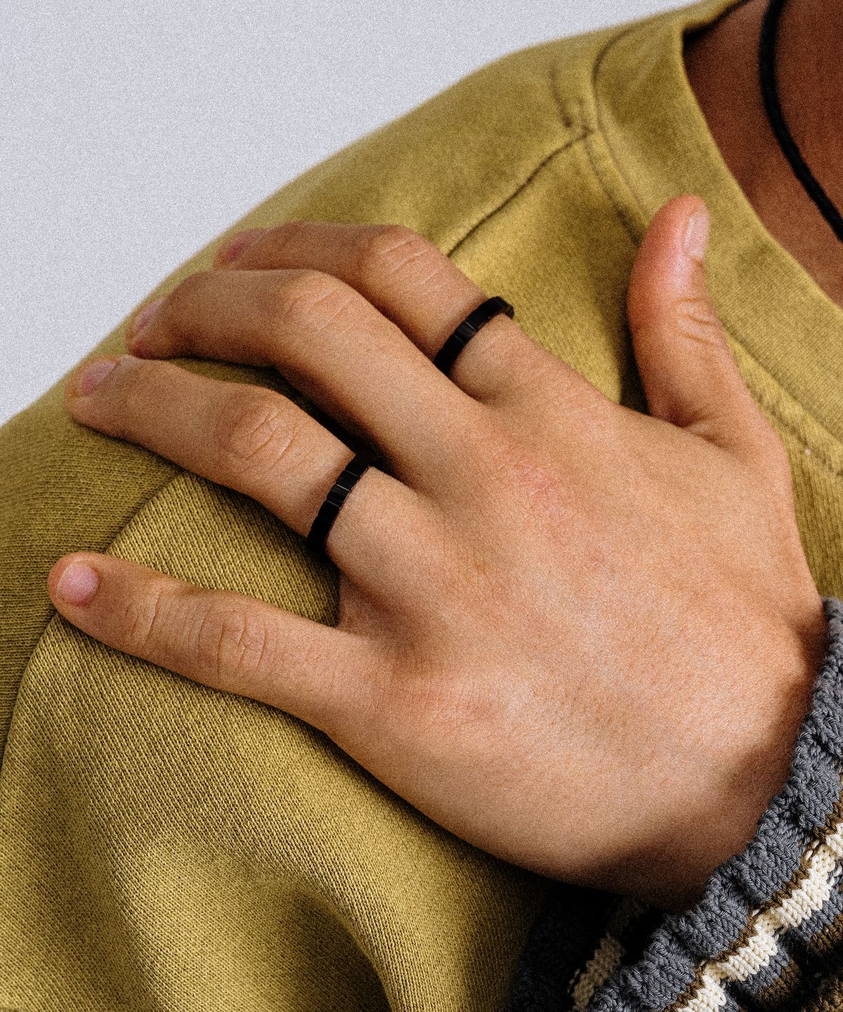 스칼렛또블랙(SCALETTOBLACK) URM003 Black Cube Ring