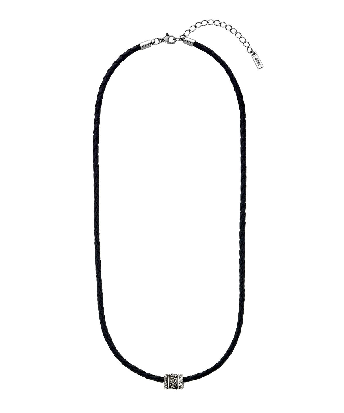 스칼렛또블랙(SCALETTOBLACK) URM006 Black Pipe Pendant Leather Necklace