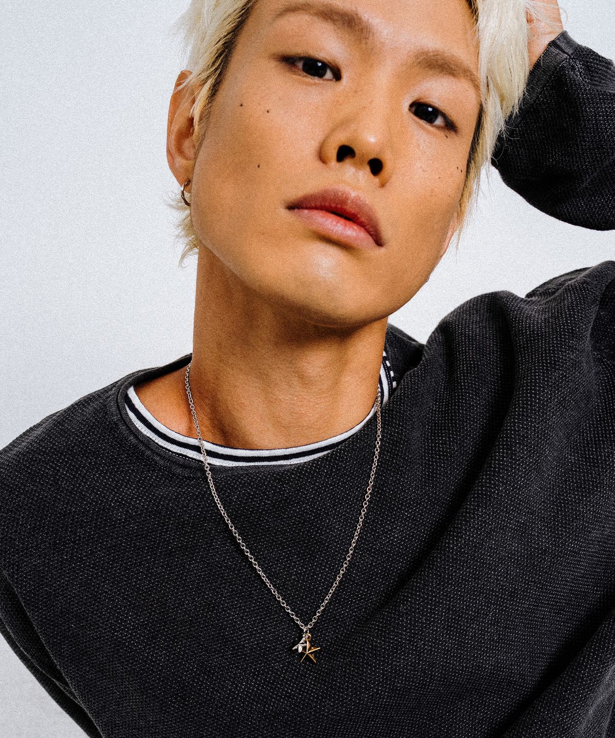 스칼렛또블랙(SCALETTOBLACK) URM009 Two-Star Pendant Necklace