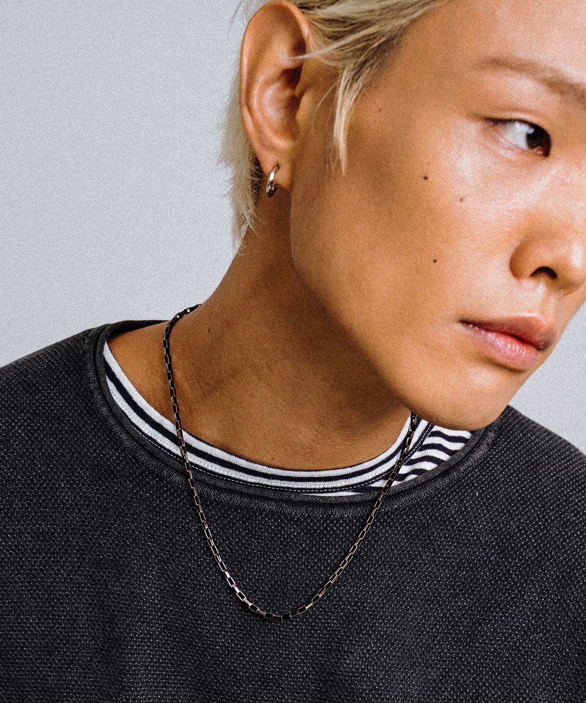 스칼렛또블랙(SCALETTOBLACK) URM010 Clip Chain Necklace
