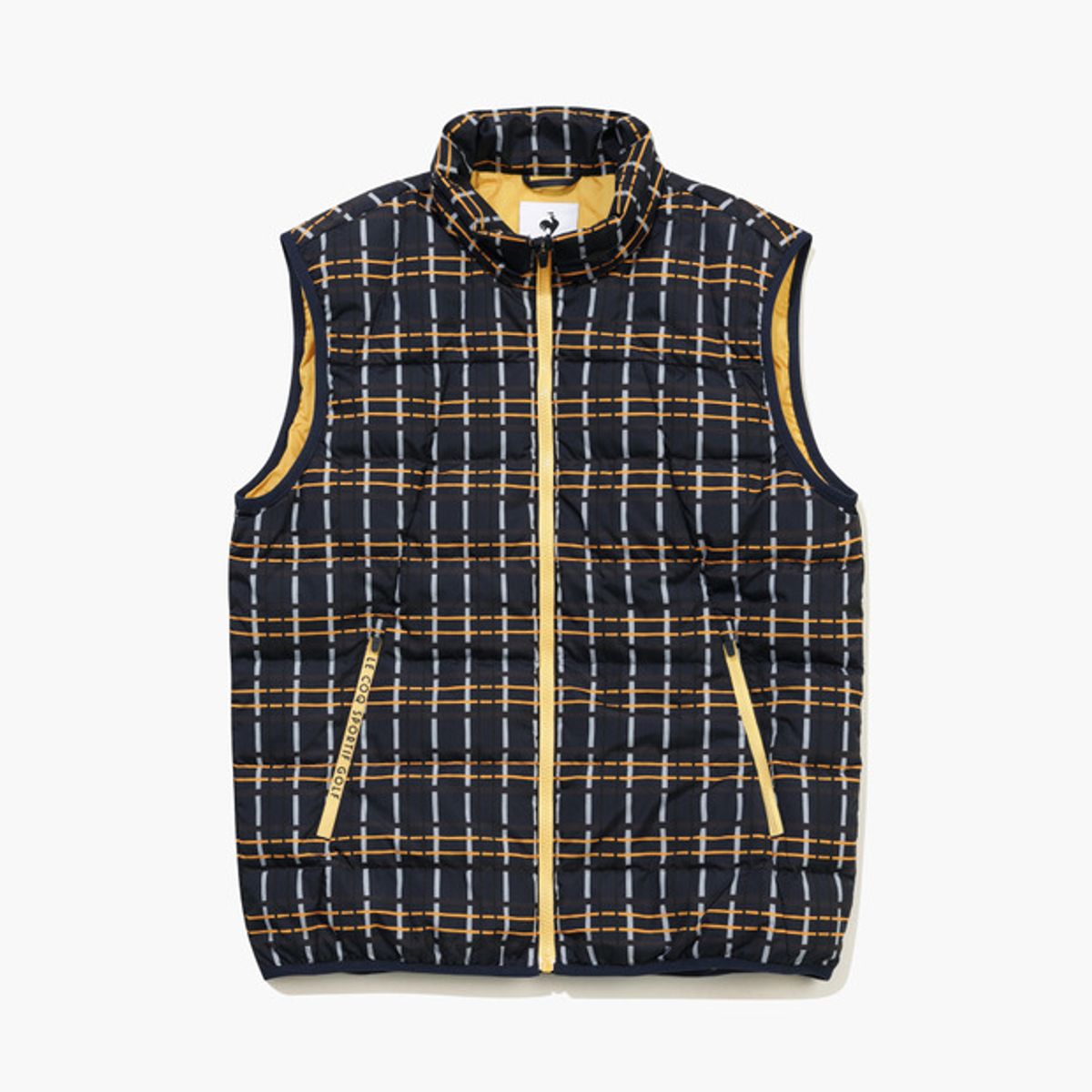 르꼬끄 골프(LECOQ GOLF) 남성 경량 퀼팅 다운 베스트 _NAVY GQ421MWVO2