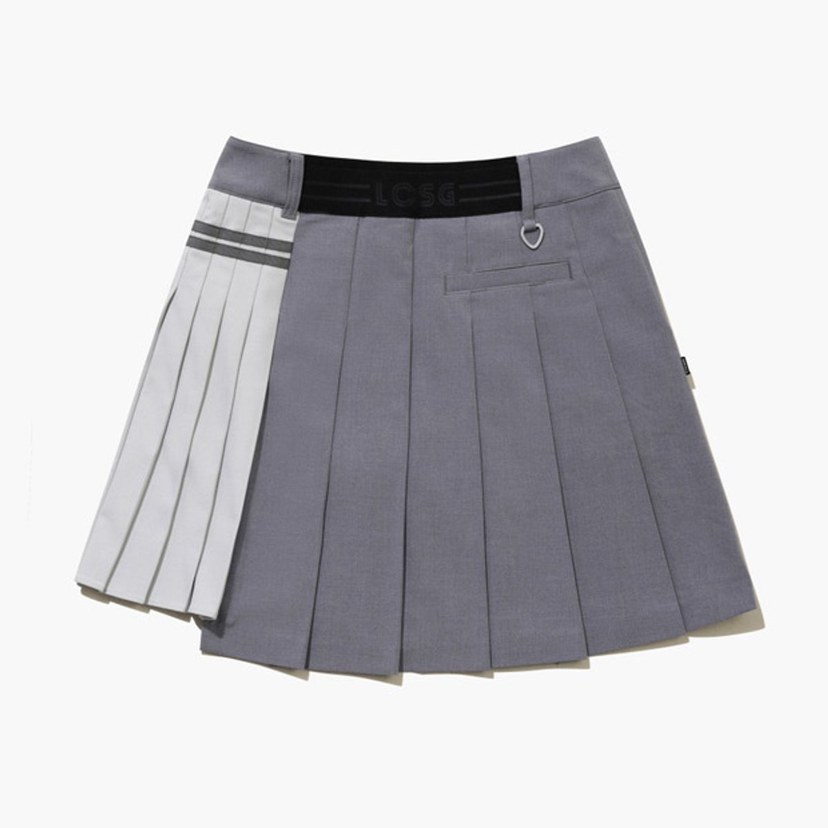 르꼬끄 골프(LECOQ GOLF) 여성 배색 플리츠 스커트 _MGRY GQ422LSKO1