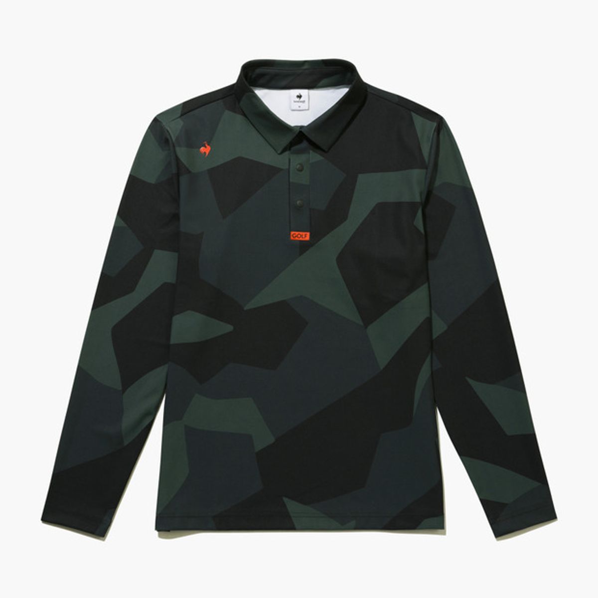르꼬끄 골프(LECOQ GOLF) 남성 CAMO 브러쉬드 폴로 티셔츠 _CHCL GQ421MTLO4