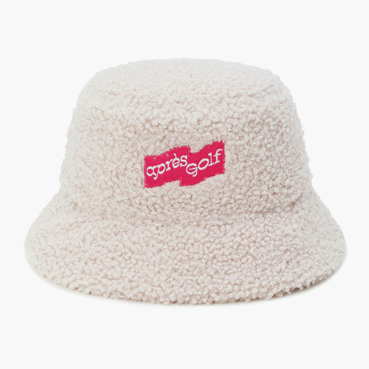 르꼬끄 골프(LECOQ GOLF) 여성 패딩 부클 리버서블 버킷햇 _CREM GQ422LCPO2