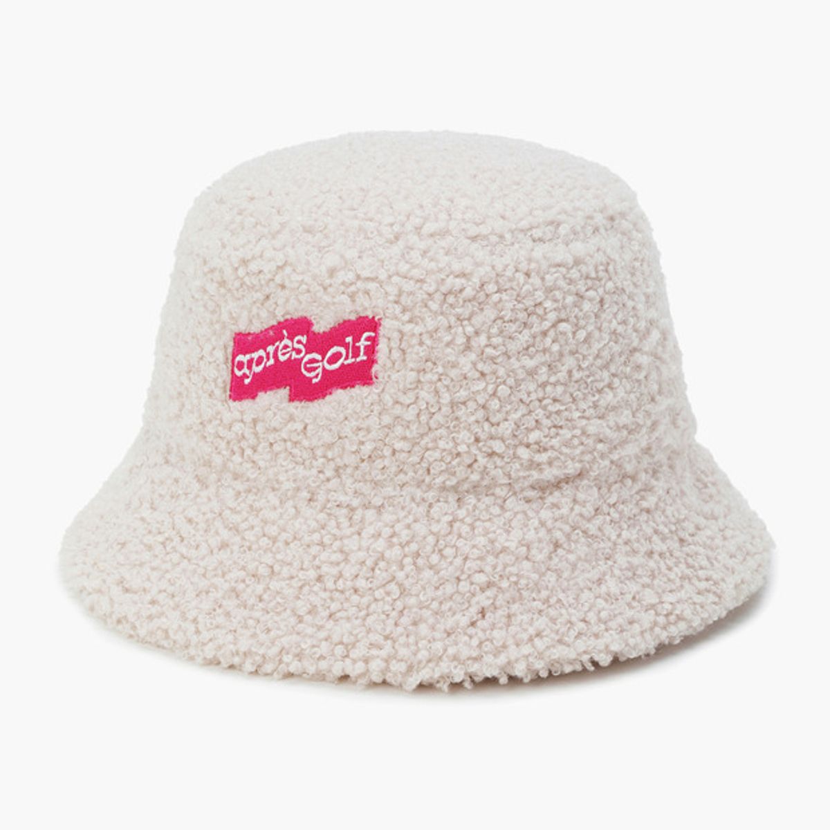 르꼬끄 골프(LECOQ GOLF) 여성 패딩 부클 리버서블 버킷햇 _CREM GQ422LCPO2