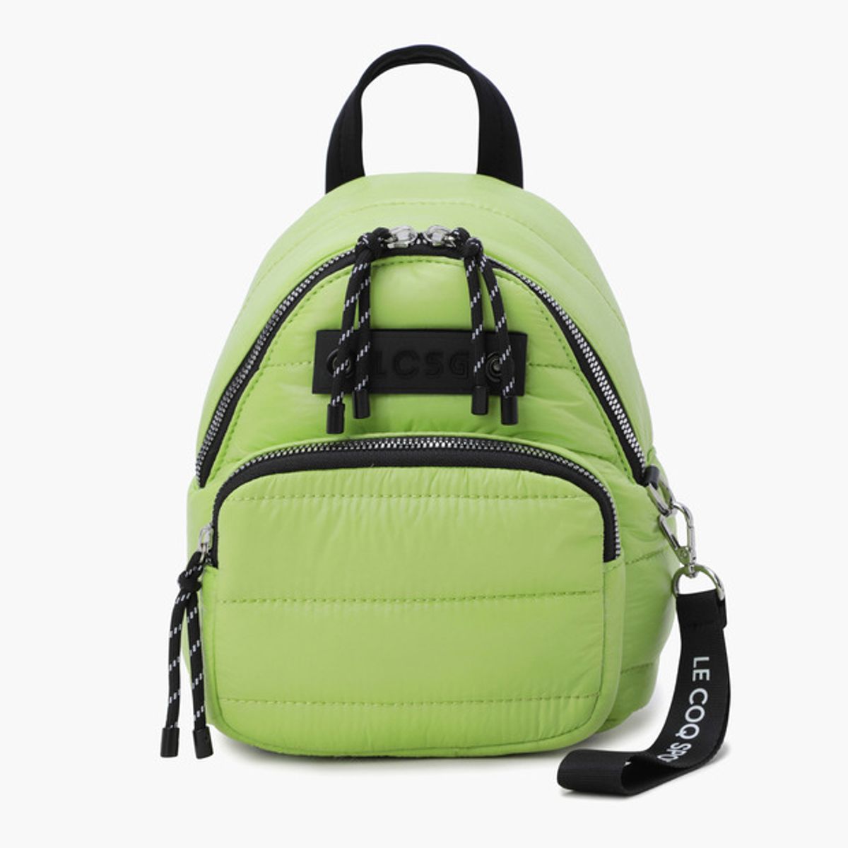 르꼬끄 골프(LECOQ GOLF) 여성 패딩 미니 크로스백 _LIME GQ422LBGO1