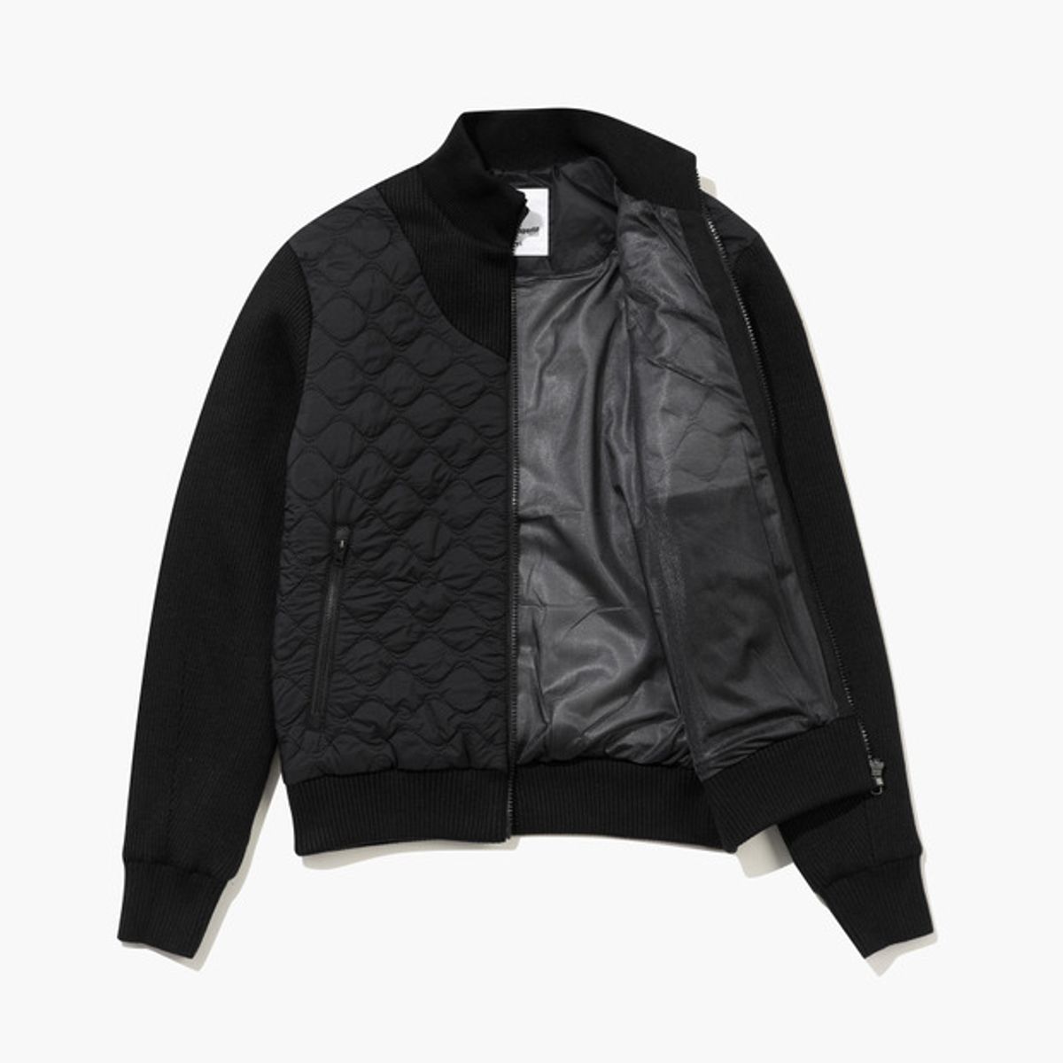 르꼬끄 골프(LECOQ GOLF) 여성 퀼팅 하이브리드 패딩 점퍼 _BLCK GQ422LKCO2