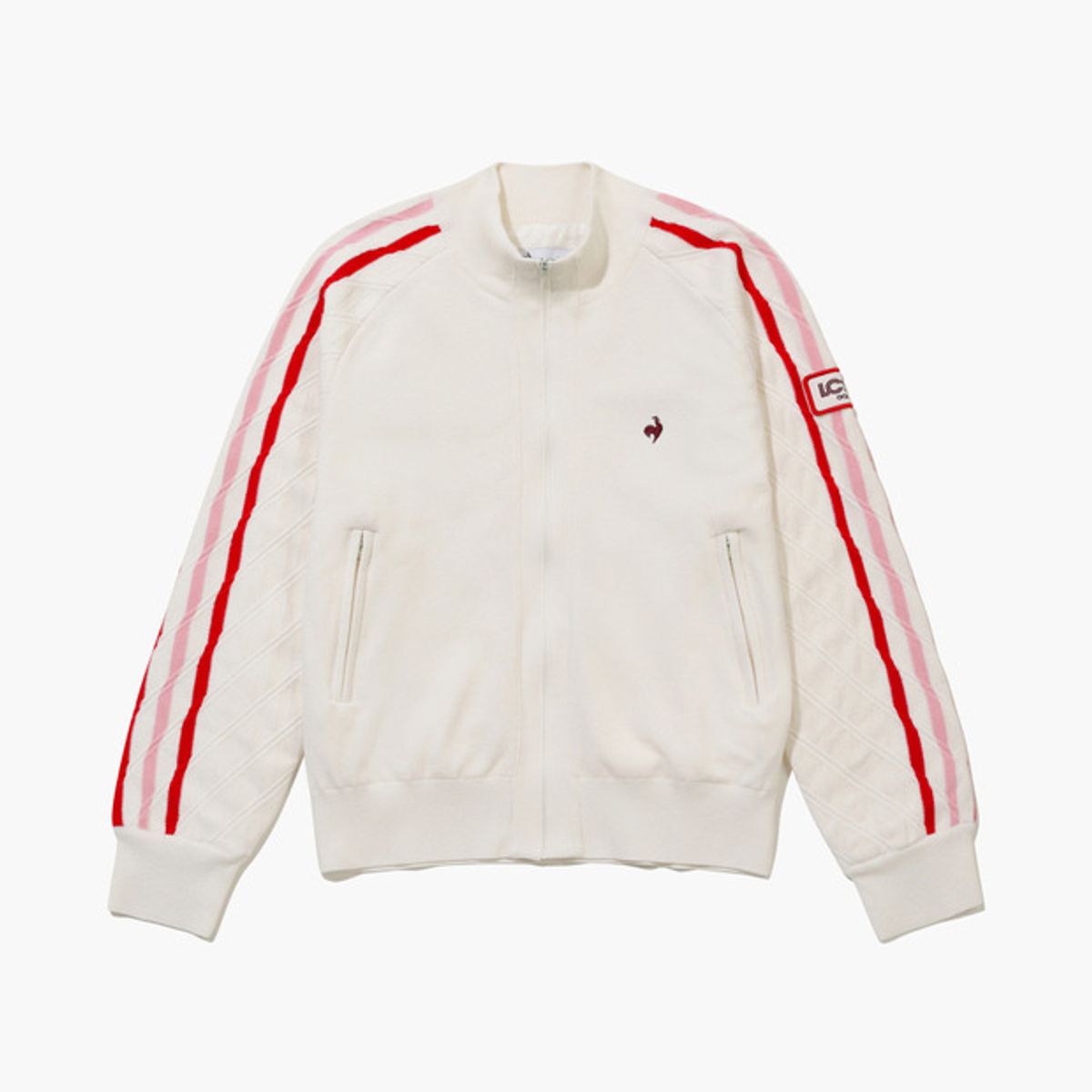 르꼬끄 골프(LECOQ GOLF) 여성 방풍 소프트 터치 스웨터 점퍼 _CREM GQ322LKC92