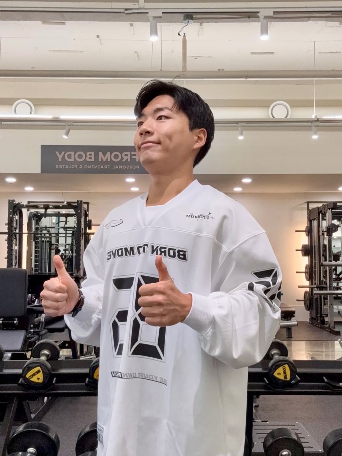 레이지비(LAZYBEE) 자이언트핏 긴팔티 럭비져지 오버핏 헬스 짐웨어 맨투맨 러닝 저지 블록코어 W 블랙2