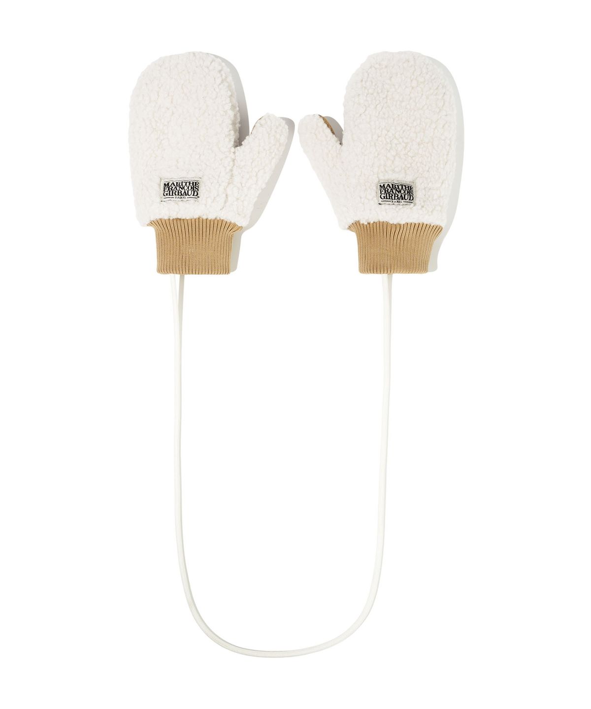 마리떼 키즈(MARITHÉ KIDS) KIDS FUR MITTENS ivory
