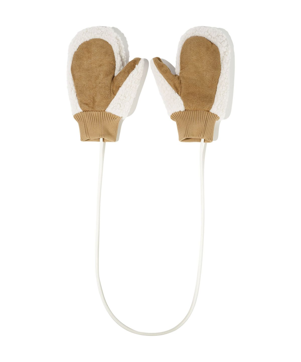 마리떼 키즈(MARITHÉ KIDS) KIDS FUR MITTENS ivory
