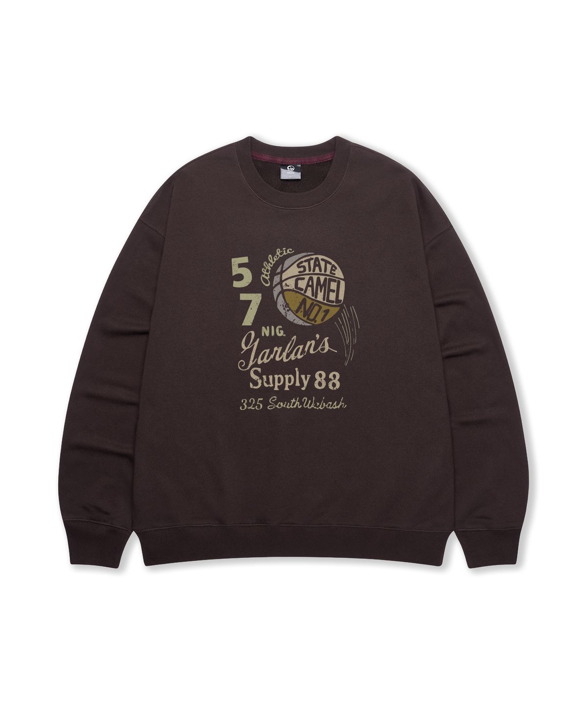 카멜워크(CAMEL WORK) NO.088 사우스웨스턴 525 스웨트셔츠(다크브라운)