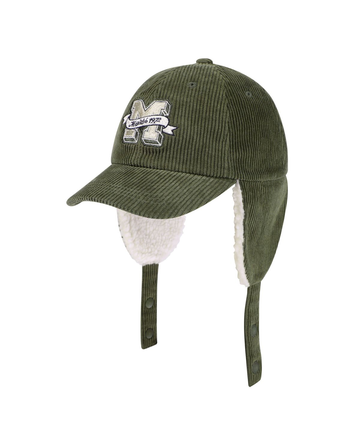마리떼 키즈(MARITHÉ KIDS) KIDS EARFLAP CORDUROY BALLCAP khaki