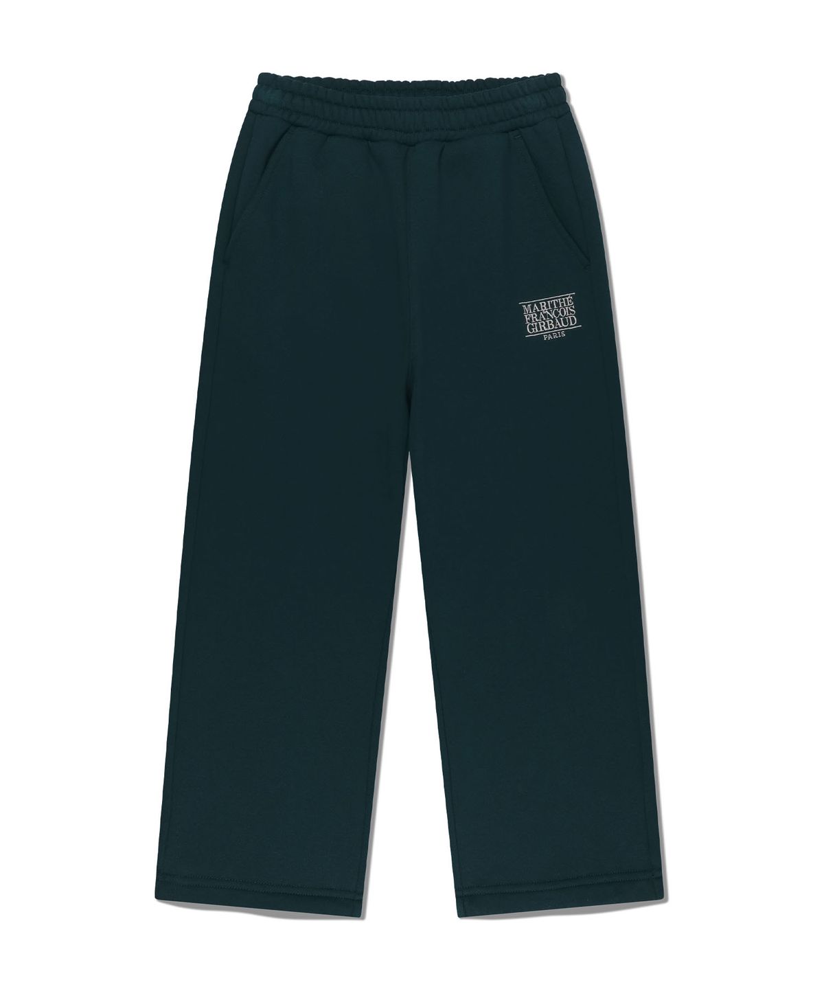 마리떼 키즈(MARITHÉ KIDS) KIDS CLASSIC LOGO STRAIGHT SWEAT PANTS (BRUSHED) dark green