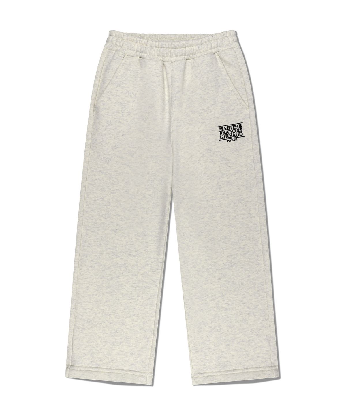 마리떼 키즈(MARITHÉ KIDS) KIDS CLASSIC LOGO STRAIGHT SWEAT PANTS (BRUSHED) oatmeal