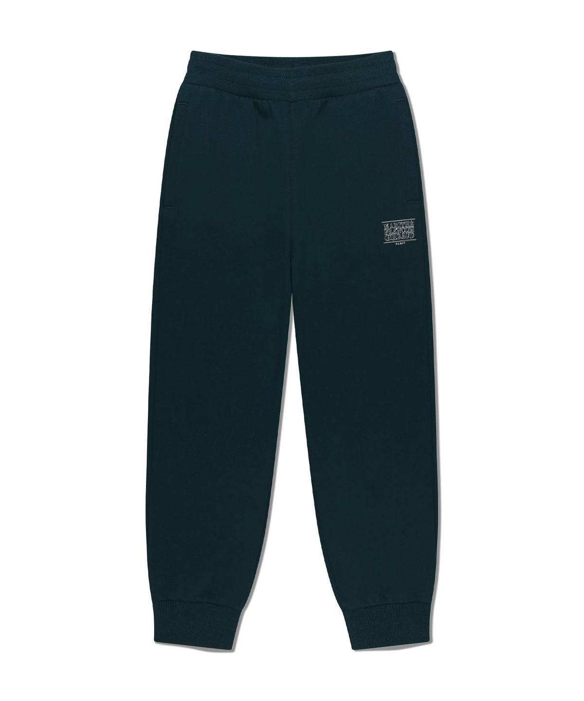 마리떼 키즈(MARITHÉ KIDS) KIDS DOODLE CLASSIC LOGO SWEAT PANTS (BRUSHED) dark green