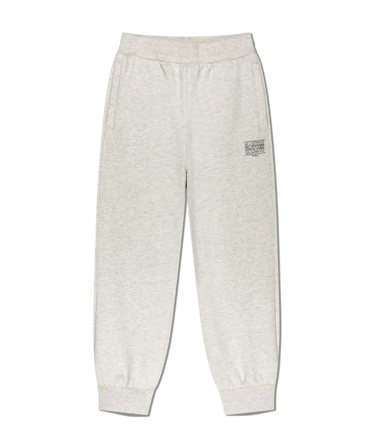 마리떼 키즈(MARITHÉ KIDS) KIDS DOODLE CLASSIC LOGO SWEAT PANTS (BRUSHED) oatmeal