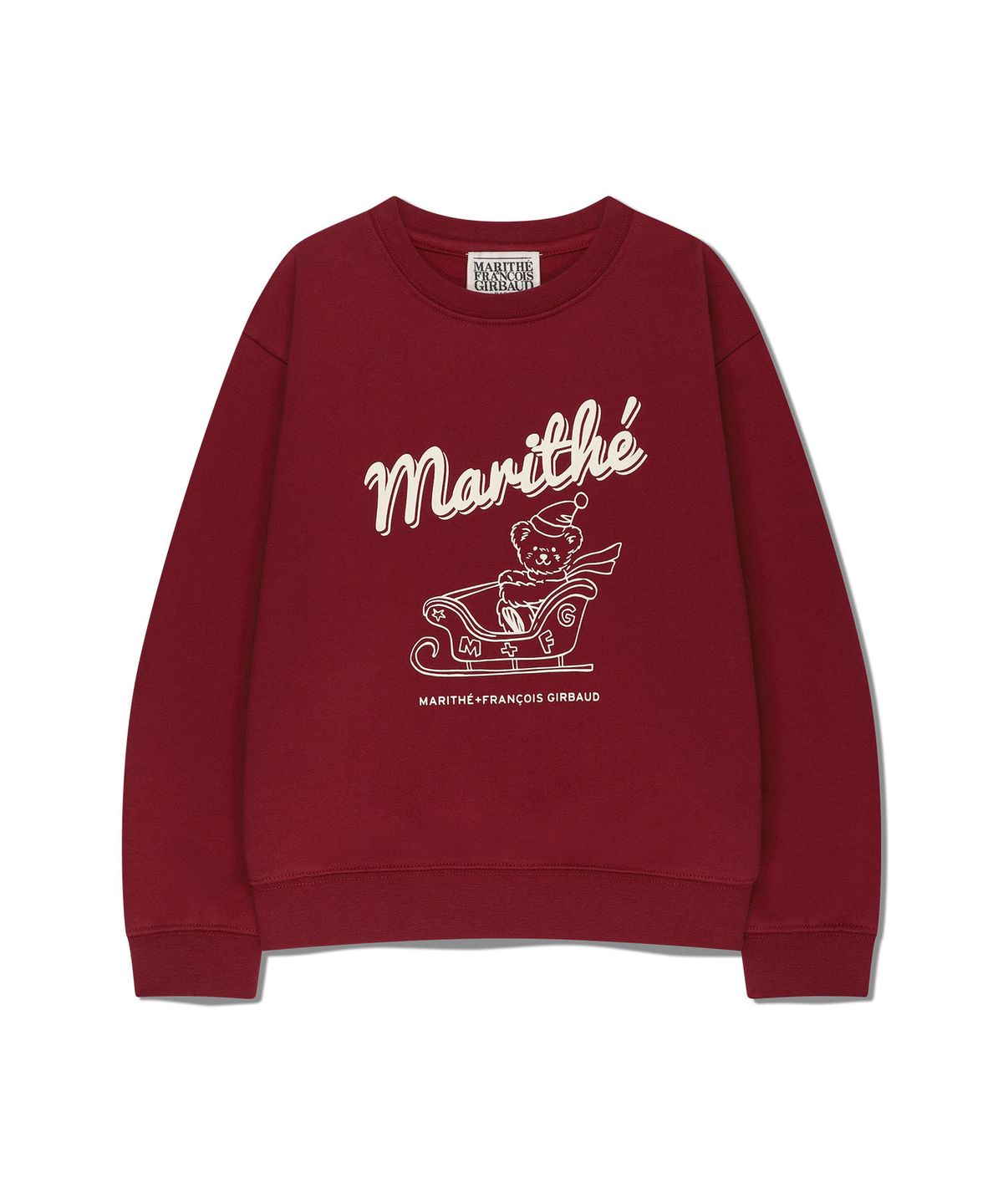 마리떼 키즈(MARITHÉ KIDS) KIDS HOLIDAY SWEATSHIRT (BRUSHED) red