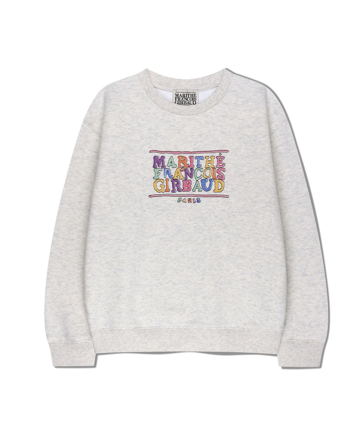 마리떼 키즈(MARITHÉ KIDS) KIDS DOODLE CLASSIC LOGO SWEATSHIRT (BRUSHED) oatmeal