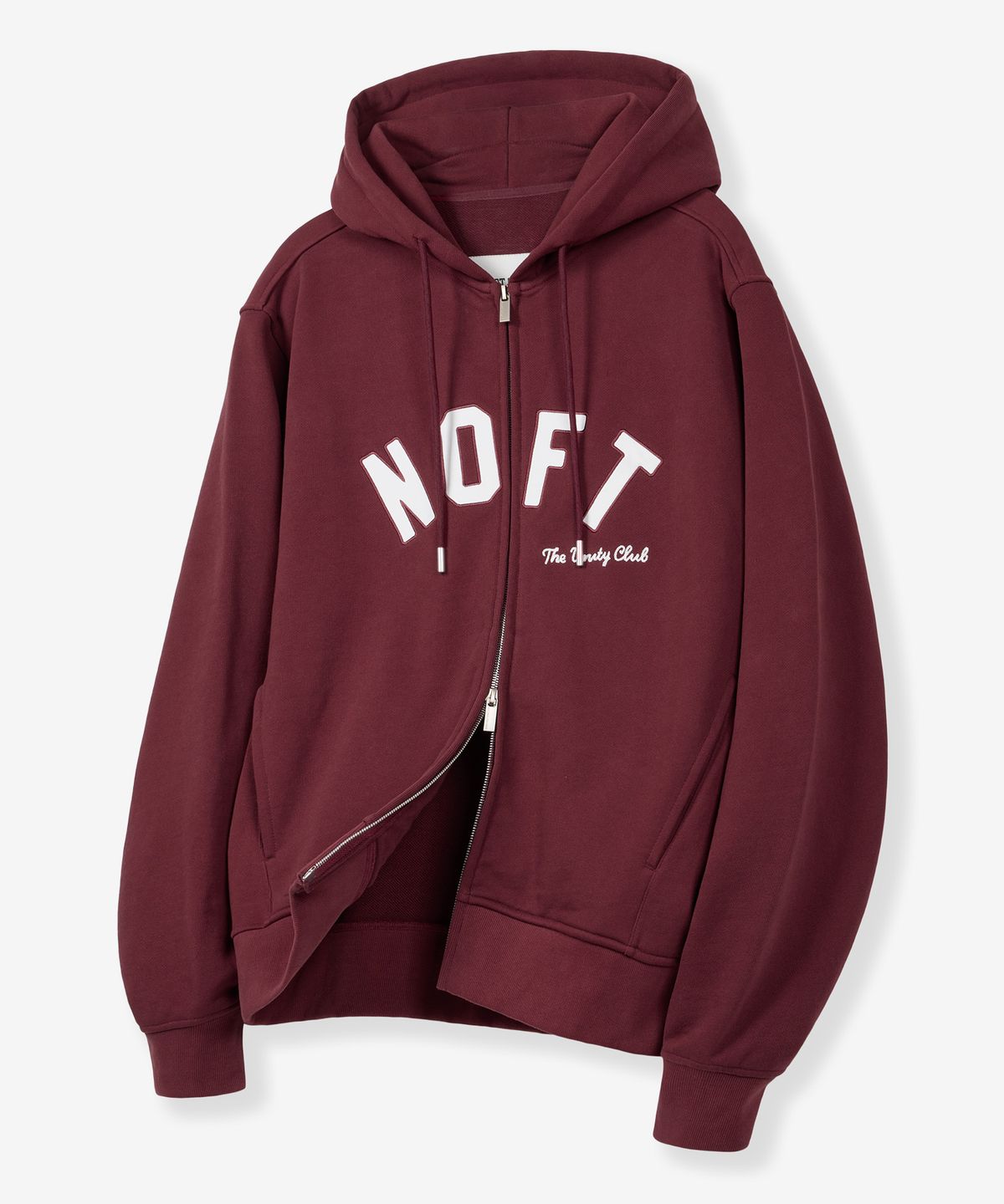 낫온리포투데이(NOT ONLY FOR TODAY) NOFT 올데이 후드 집업 [버건디]