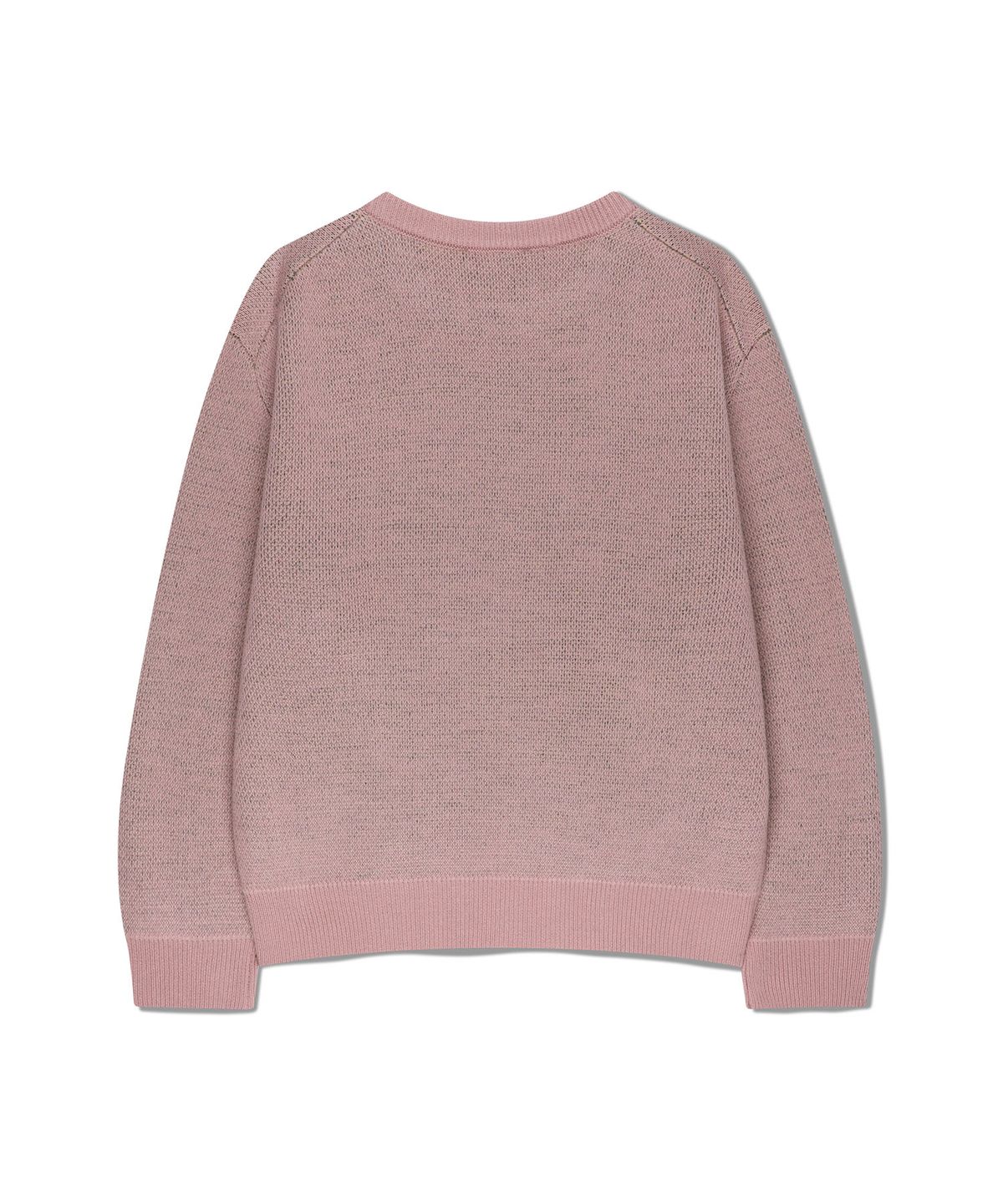 마리떼 키즈(MARITHÉ KIDS) KIDS HOLIDAY BEAR KNIT PULLOVER gray pink