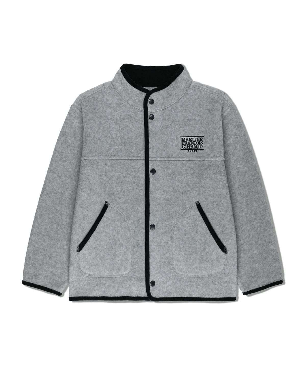 마리떼 키즈(MARITHÉ KIDS) KIDS CLASSIC LOGO LIGHT WEIGHT FLEECE JACKET heather gray
