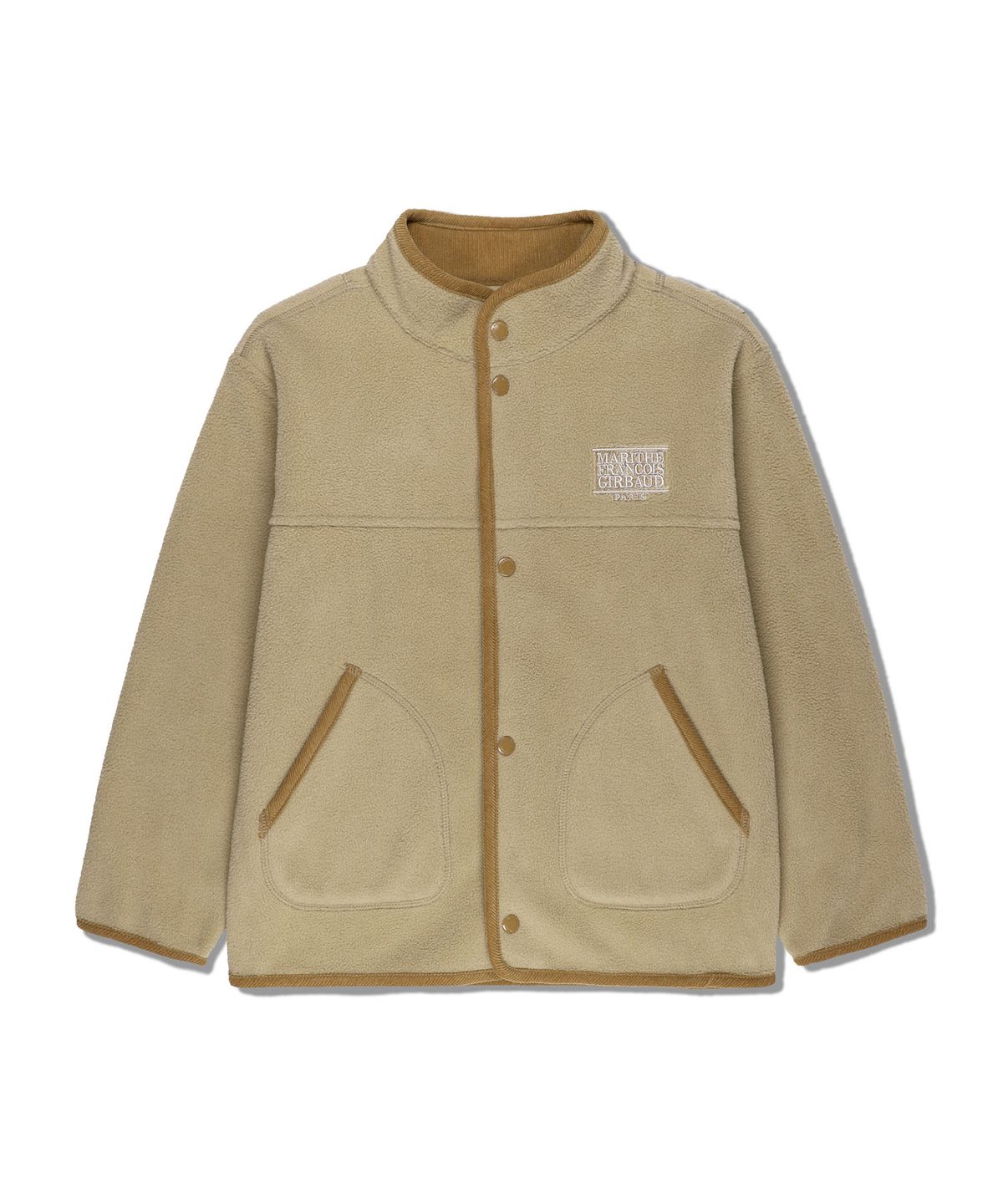 마리떼 키즈(MARITHÉ KIDS) KIDS CLASSIC LOGO LIGHT WEIGHT FLEECE JACKET beige