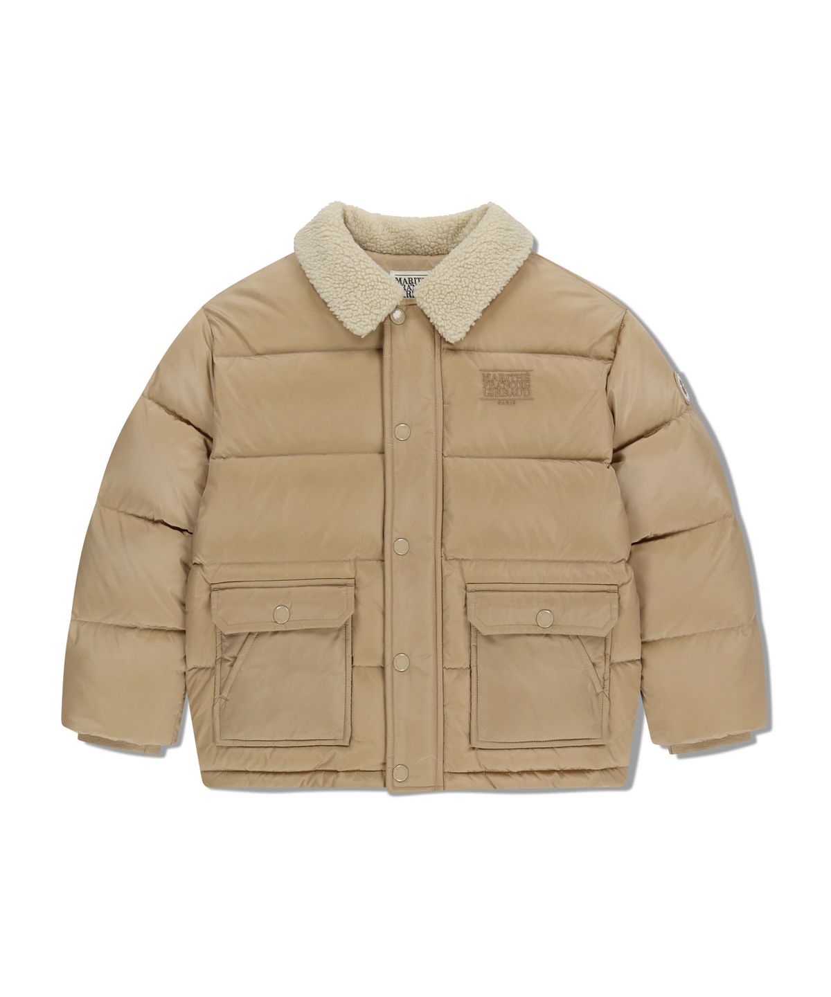 마리떼 키즈(MARITHÉ KIDS) KIDS COLLAR DOWN JACKET beige