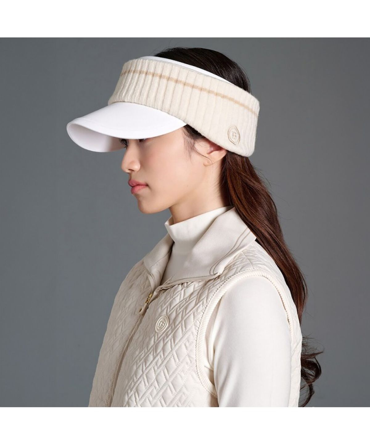 빈폴 액세서리(BEANPOLE ACCESSORY) 공용 방한 헤어밴드 - 아이보리