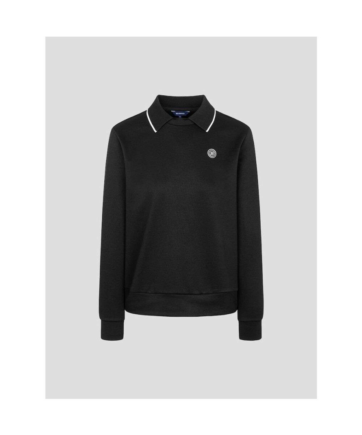 빈폴골프(BEANPOLE GOLF) 여성 안기모 블루종핏 긴소매 티셔츠 - 블랙