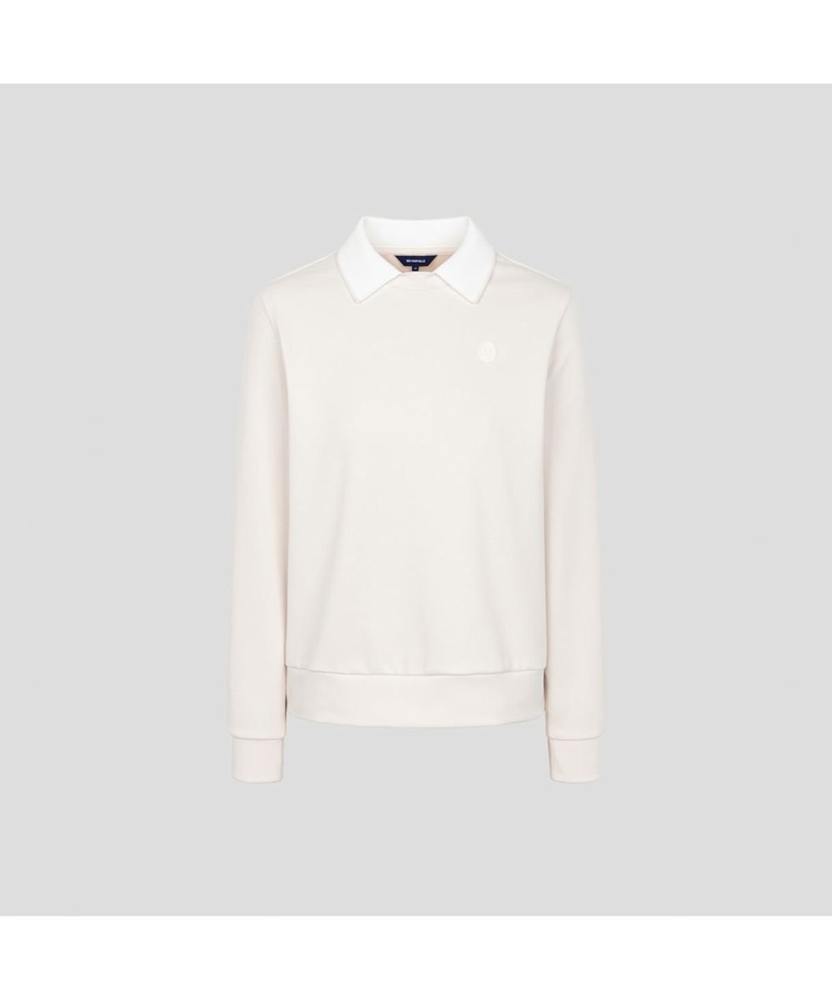 빈폴골프(BEANPOLE GOLF) 여성 안기모 블루종핏 긴소매 티셔츠 - 베이지
