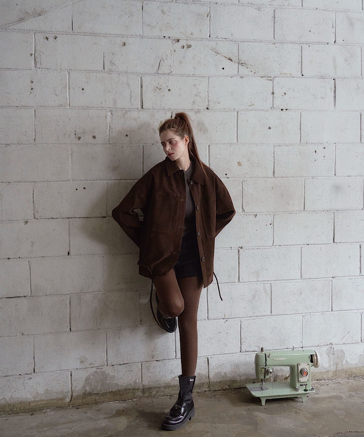 아포엠(APOEM) Suede Jacket (2C)