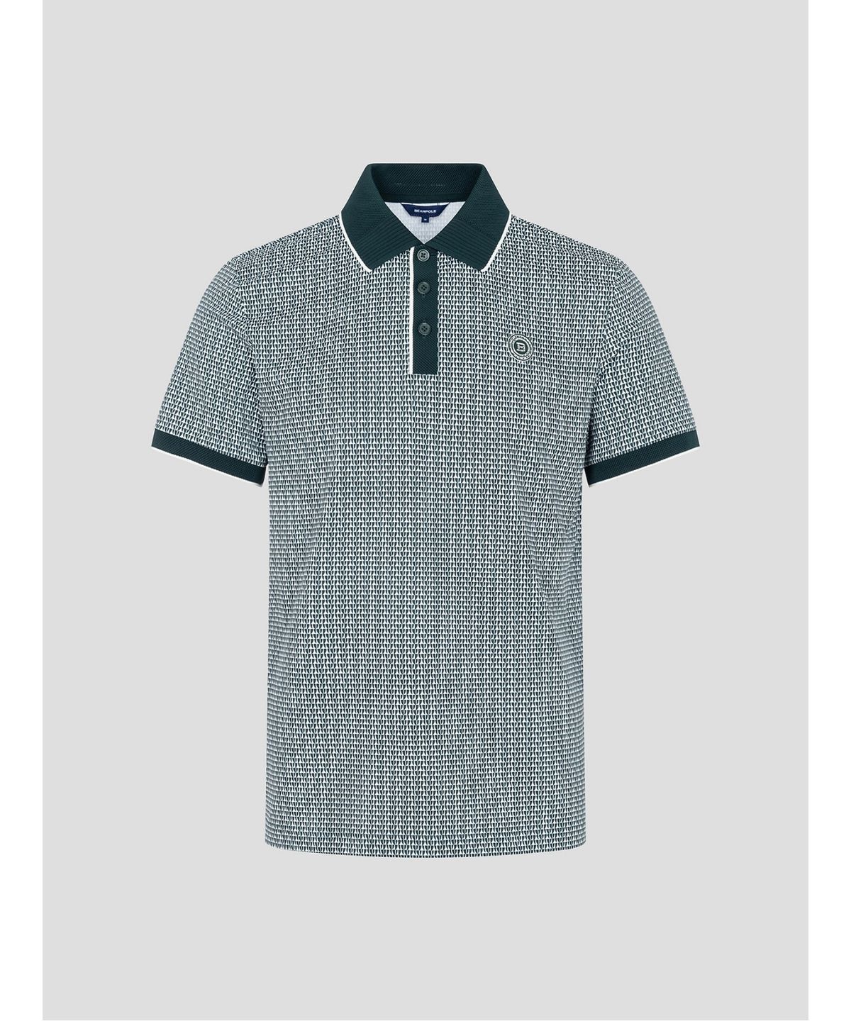 빈폴골프(BEANPOLE GOLF) 남성 반소매 패턴 프린트 티셔츠 - 그린