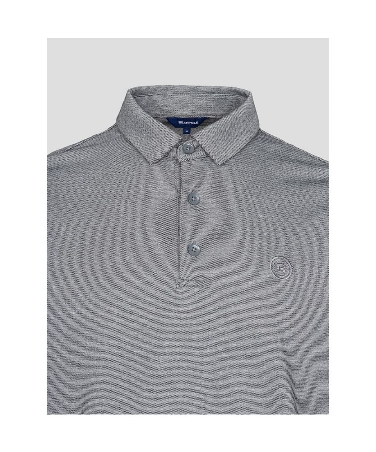 빈폴골프(BEANPOLE GOLF) 남성 피케조직 긴소매 칼라넥 티셔츠 - 그레이