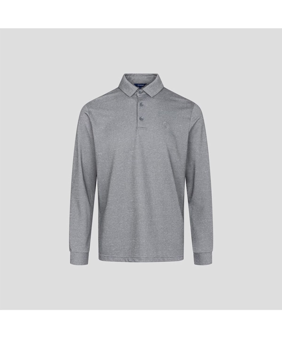 빈폴골프(BEANPOLE GOLF) 남성 피케조직 긴소매 칼라넥 티셔츠 - 그레이
